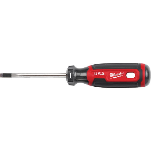 Cabinet Screwdriver, 3/16" Tip, Round, 170 mm L, Cushion Grip Handle Moffatt Supply & Specialties