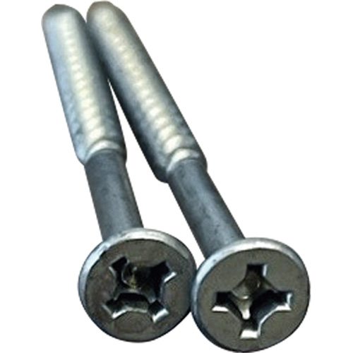 Phillips/Square Particle Board Screw, #8 x 3" L, Plain Moffatt Supply & Specialties