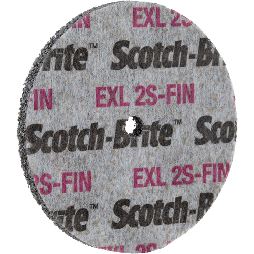 Scotch-Brite EXL Unitized Wheel, 3" x 1/2", 1/4" Arbor Moffatt Supply & Specialties