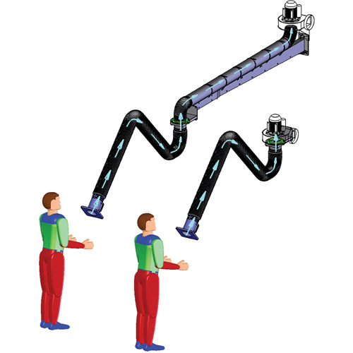 Bras d'extraction de fum&eacute;e Moffatt Supply & Specialties