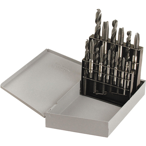 Drill & Plug Hand Tap Set, 18 Pieces Moffatt Supply & Specialties