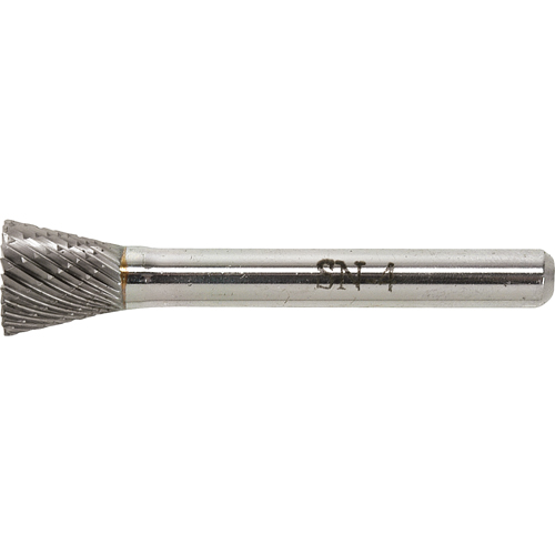 Fraise au carbure dur, SN-1, 1/4" dia., 1/4" Tige, 5/16" Prof. de la coupe Moffatt Supply & Specialties