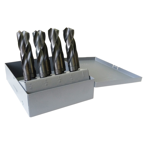 Reduced Shank Drill Bit Set, 5 Pieces, High Speed Steel Moffatt Supply & Specialties