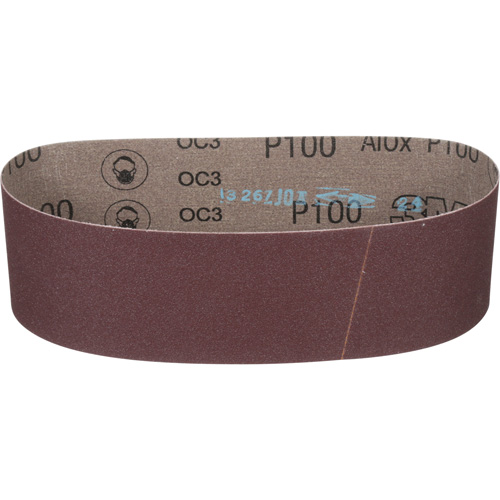 Cloth Belt 241D, 3" W X 24" L, Aluminum Oxide, P100 Grit Moffatt Supply & Specialties