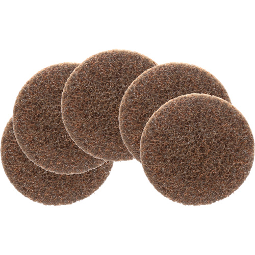 Disque de conditionnement de surface Roloc Scotch-Brite, 2" dia., Grain Cors&eacute;, Oxyde d'aluminium Moffatt Supply & Specialties