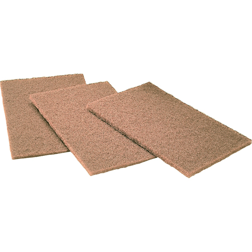 Tampons manuels Scotch-Brite, Oxyde d'aluminium, 6" x 9", Grain Cors&eacute; Moffatt Supply & Specialties