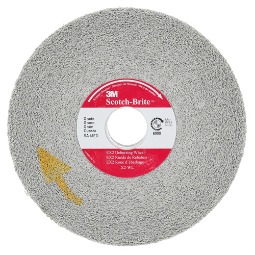 Scotch-Brite EXL Deburring Wheel, 6" x 1", 1"-8 Arbor, 1, Aluminum Oxide Moffatt Supply & Specialties