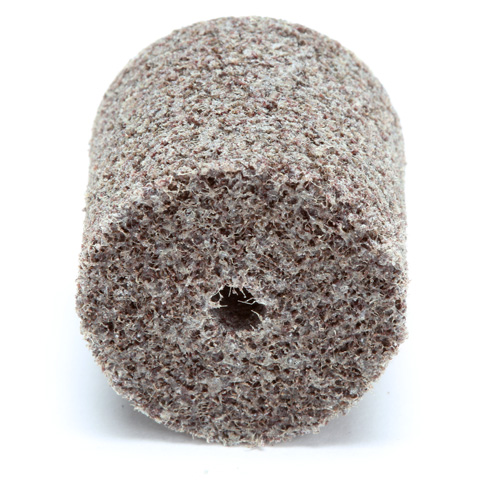 Meule d'abrasion et de polissage unitaris&eacute;e Scotch-Brite, 1" x 1", Arbre de 3/16"-7, Grain de Moyen, Oxyde d'aluminium Moffatt Supply & Specialties