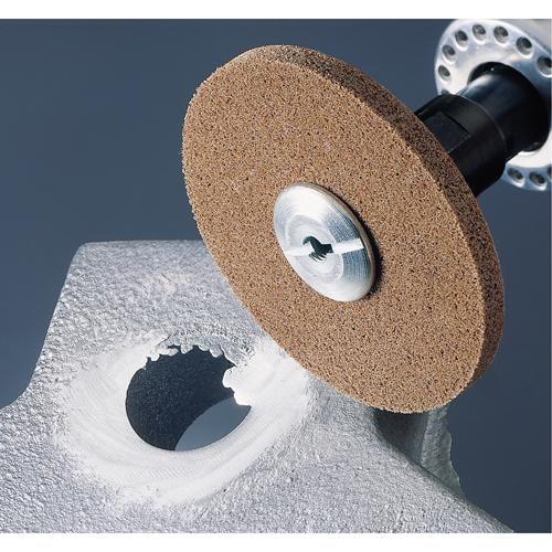 Scotch-Brite EXL Unitized Deburring Wheels, 1" x 1", 3/16" Arbor, 6A Grit Moffatt Supply & Specialties
