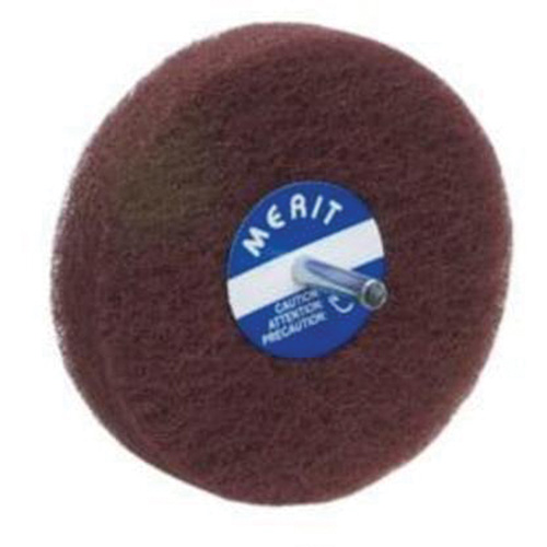 Abrasotex Non-Woven Disc Wheel, 4" Dia., Fine Grit, Aluminum Oxide Moffatt Supply & Specialties