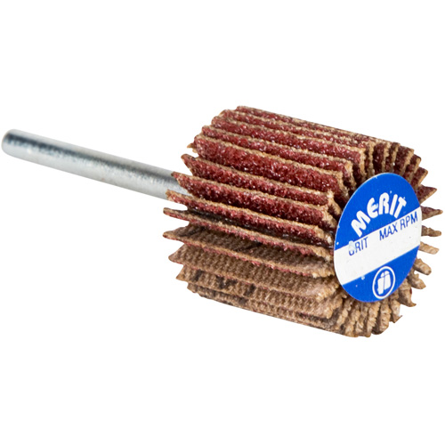 High Performance Micro-Mini Flap Wheel, Aluminum Oxide, 60 Grit, 3/4" x 3/4" x 1/8" Moffatt Supply & Specialties