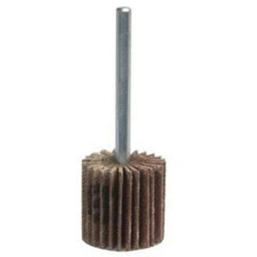Super Finish Mini Flap Wheel, Aluminum Oxide, 80 Grit, 1-3/16" x 1/4" x 1/4" Moffatt Supply & Specialties