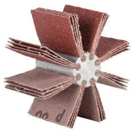Outil de polissage d'al&eacute;sage &agrave; lamelles ordinaires B-820, Oxyde d'aluminium, Grain 80, 4-3/4" x 1-1/2" Moffatt Supply & Specialties