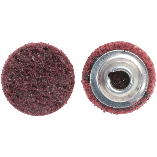 Disque de pr&eacute;paration de surface &agrave; remplacement rapide, 1-1/2" dia., Grain Moyen, Oxyde d'aluminium Moffatt Supply & Specialties