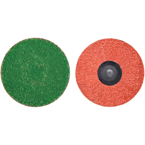 Disque de toile &agrave; changement rapide Zirc Plus, 3" dia., Grain 120, Alumine de zirconium Moffatt Supply & Specialties