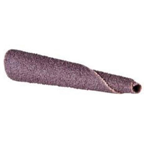 Cartouche de bande abrasive conique ALO, 100 Grain, 5/16" dia., Oxyde d'aluminium, 1-1/2" lo, 1/4" Dimension de l'arbre Moffatt Supply & Specialties