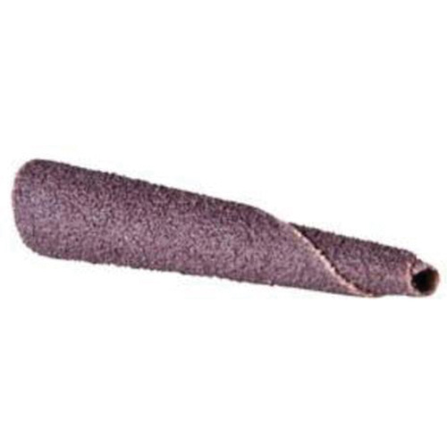 Cartouche de bande abrasive conique ALO, 240 Grain, 5/16" dia., Oxyde d'aluminium, 1-1/2" lo, 1/4" Dimension de l'arbre Moffatt Supply & Specialties