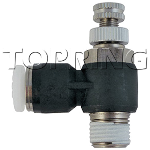 R&eacute;gulateur du d&eacute;bit d'air avec soupape de retenue, 1/4" NPT, PSI max. de 150 psi, Canalisation Moffatt Supply & Specialties