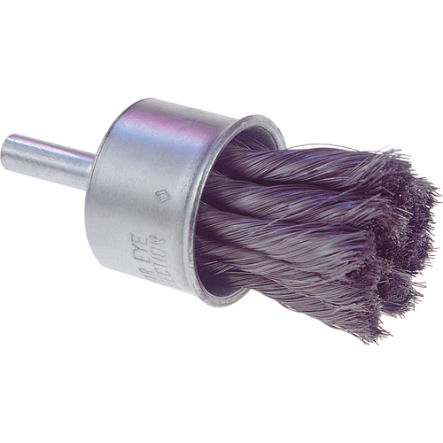 Brosses mont&eacute;es &agrave; fils nou&eacute;s, 1/2" dia., dia. Des fils 0,0104", Tige 1/4" Moffatt Supply & Specialties