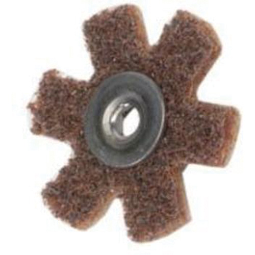 Disque abrasif en forme d'&eacute;toile pour pr&eacute;paration de surface Abrasotex , 1-1/2" dia., Grain Cors&eacute;, Oxyde d'aluminium Moffatt Supply & Specialties