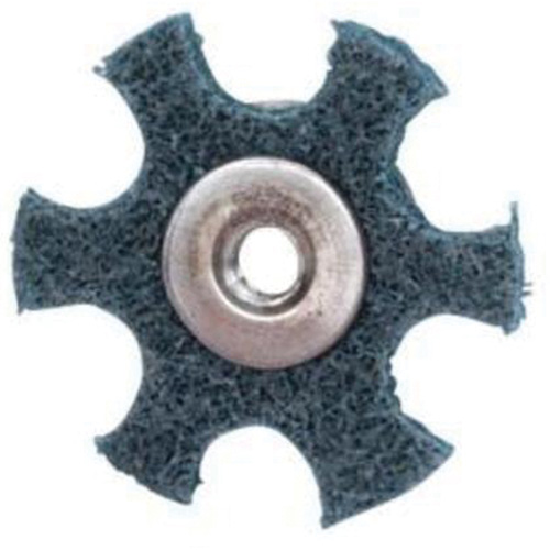 Disque abrasif en forme d'&eacute;toile pour pr&eacute;paration de surface Abrasotex , 1-1/2" dia., Grain Tr&egrave;s fin, Oxyde d'aluminium Moffatt Supply & Specialties