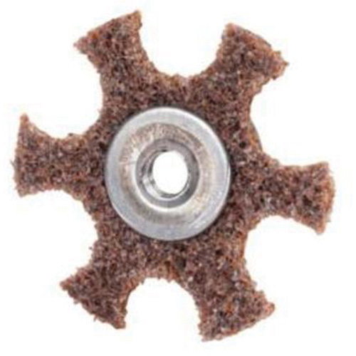 Disque abrasif en forme d'&eacute;toile pour pr&eacute;paration de surface Abrasotex , 2" dia., Grain Cors&eacute;, Oxyde d'aluminium Moffatt Supply & Specialties
