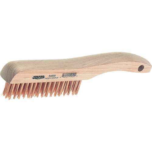 Shoe Handle Scratch Brush, Steel, 4" X 16" Wire Rows, 10" Long Moffatt Supply & Specialties