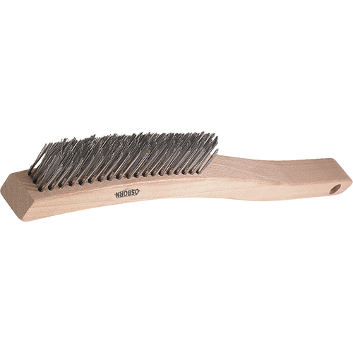 V-Trim Long Handle Scratch Brushes, Stainless Steel, 3 x 19 Wire Rows, 13-3/4" Long Moffatt Supply & Specialties