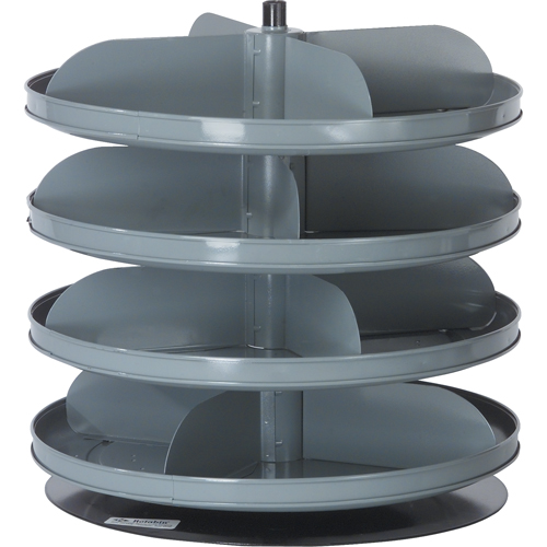 Rotabin&reg; Storage Units, 60 lbs. Capacity per Level, 6 Level, 26-1/8" H x 17" Dia. Moffatt Supply & Specialties