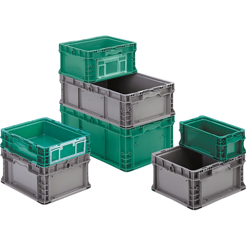 StakPak Plus 4845 System Containers, 7-2/5" W x 12" D x 5" H, Medium Green Moffatt Supply & Specialties