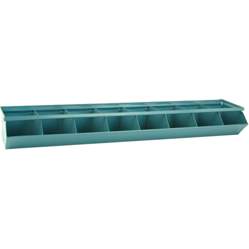 Bacs sectionnels superposables, Cap. 100 lb, 37" la x 8" p x 4-1/2" h, Bleu Moffatt Supply & Specialties