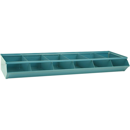 Sectional Bin Units, 100 lbs. Cap., 37" W x 12" D x 4-1/2" H, Blue Moffatt Supply & Specialties