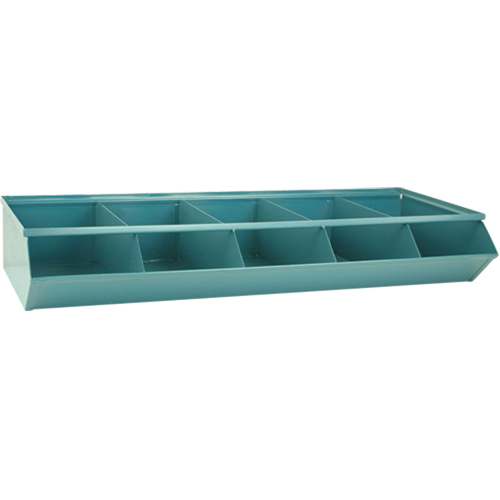 Bacs sectionnels superposables, Cap. 100 lb, 37" la x 15-1/2" p x 6" h, Bleu Moffatt Supply & Specialties