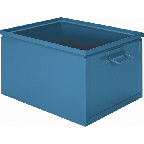 Steel Stacking Box, 7.5" W x 13" D x 6" H, Blue Moffatt Supply & Specialties