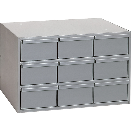 Industrial Drawer Cabinets, 9 Drawers, 17-1/4" W x 11-5/8" D x 10-7/8" H, Grey Moffatt Supply & Specialties