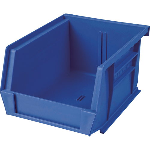 Plastic Bin, 8-1/4" W x 9" H x 18" D, Blue Moffatt Supply & Specialties