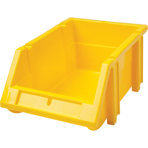 Stack & Hang Bin, 4-13/16" W x 3-3/16" H x 7-1/8" D, Yellow Moffatt Supply & Specialties