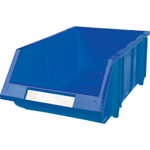 Bac empilable & &agrave; suspendre, 11-13/16" la, 7" h x 17-11/16" p, Bleu Moffatt Supply & Specialties
