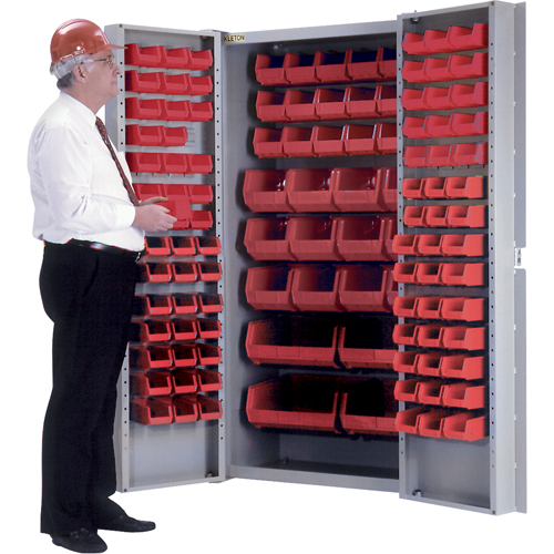 Deep-Door Combination Cabinet, 38" W x 24" D x 72" H, 36 Shelves Moffatt Supply & Specialties