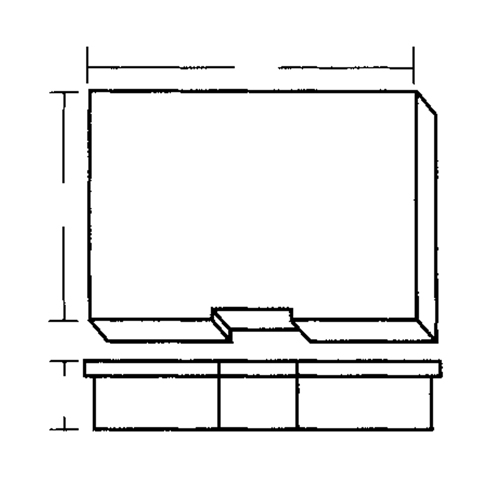 Compartment Case, Plastic, 15-1/2" W x 11-3/4" D x 2-1/2" H, Grey Moffatt Supply & Specialties