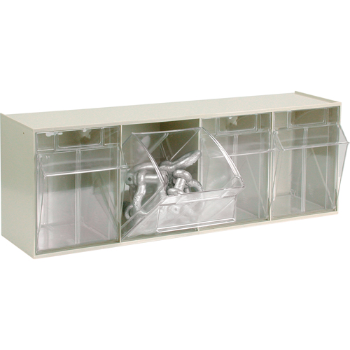 Syst&egrave;me de casiers modulaires Tip-Out, 23-5/8" la x 6-5/8" p x 8-1/8" h, 4 tiroirs Moffatt Supply & Specialties