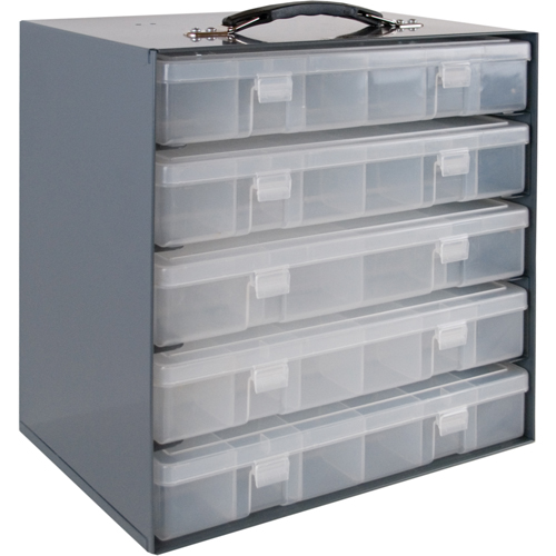 Compartment Box Cabinets, Steel, 5 Slots, 13-1/2" W x 9-1/8" D x 13-1/4" H, Grey Moffatt Supply & Specialties