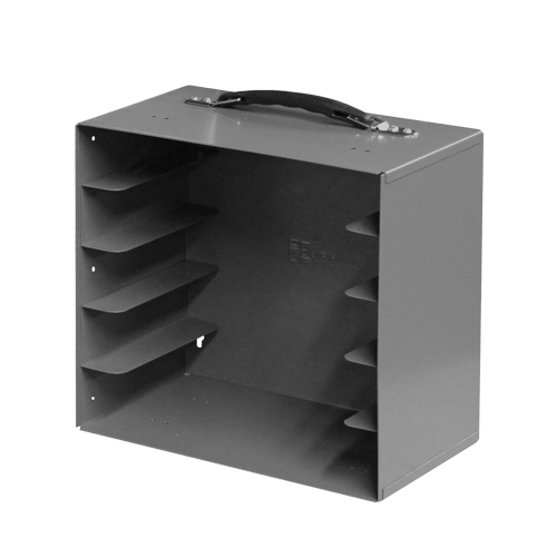 Compartment Box Cabinets, Steel, 5 Slots, 13-1/2" W x 9-1/8" D x 13-1/4" H, Grey Moffatt Supply & Specialties