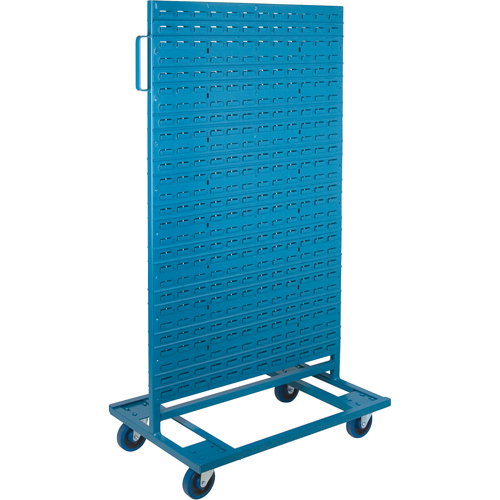 Mobile Bin Racks - Double Sided, 0 Bins, 36" W x 24" D x 67-1/2" H Moffatt Supply & Specialties