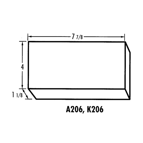 K-Resin Compartment Box, Plastic, 4" W x 8" D x 1-3/16" H, Transparent Moffatt Supply & Specialties