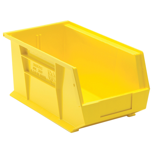 Bacs ultra empilable & suspendable, 8-1/4" la, 7" h x 14-3/4" p, Jaune Moffatt Supply & Specialties