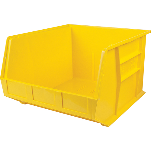 Ultra Stack & Hang Bin, 16-1/2" W x 11" H x 18" D, Yellow Moffatt Supply & Specialties