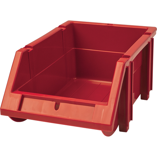 Bac empilable & &agrave; suspendre, 4-13/16" la, 3-3/16" h x 7-1/8" p, Rouge Moffatt Supply & Specialties