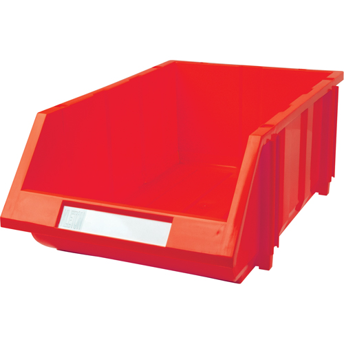 Bac empilable & &agrave; suspendre, 11-13/16" la, 7" h x 17-11/16" p, Rouge Moffatt Supply & Specialties