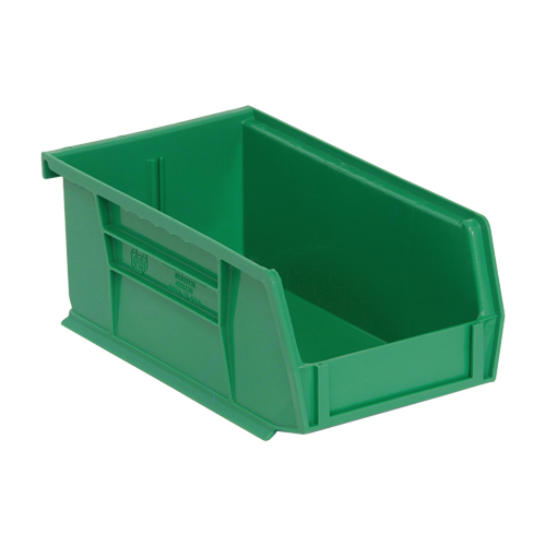 Ultra Stack & Hang Bin, 4-1/8" W x 3" H x 7-3/8" D, Green Moffatt Supply & Specialties